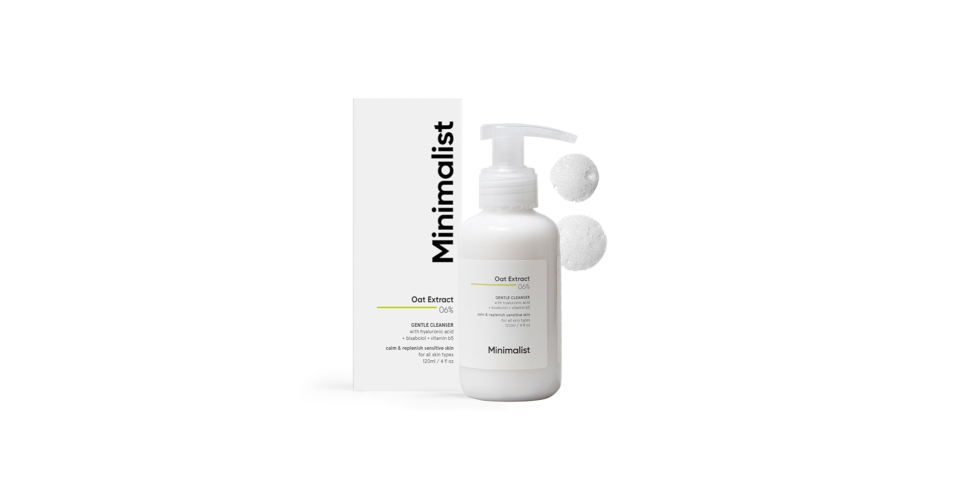 Minimalist 06% Oat Extract Face Cleanser-120ML