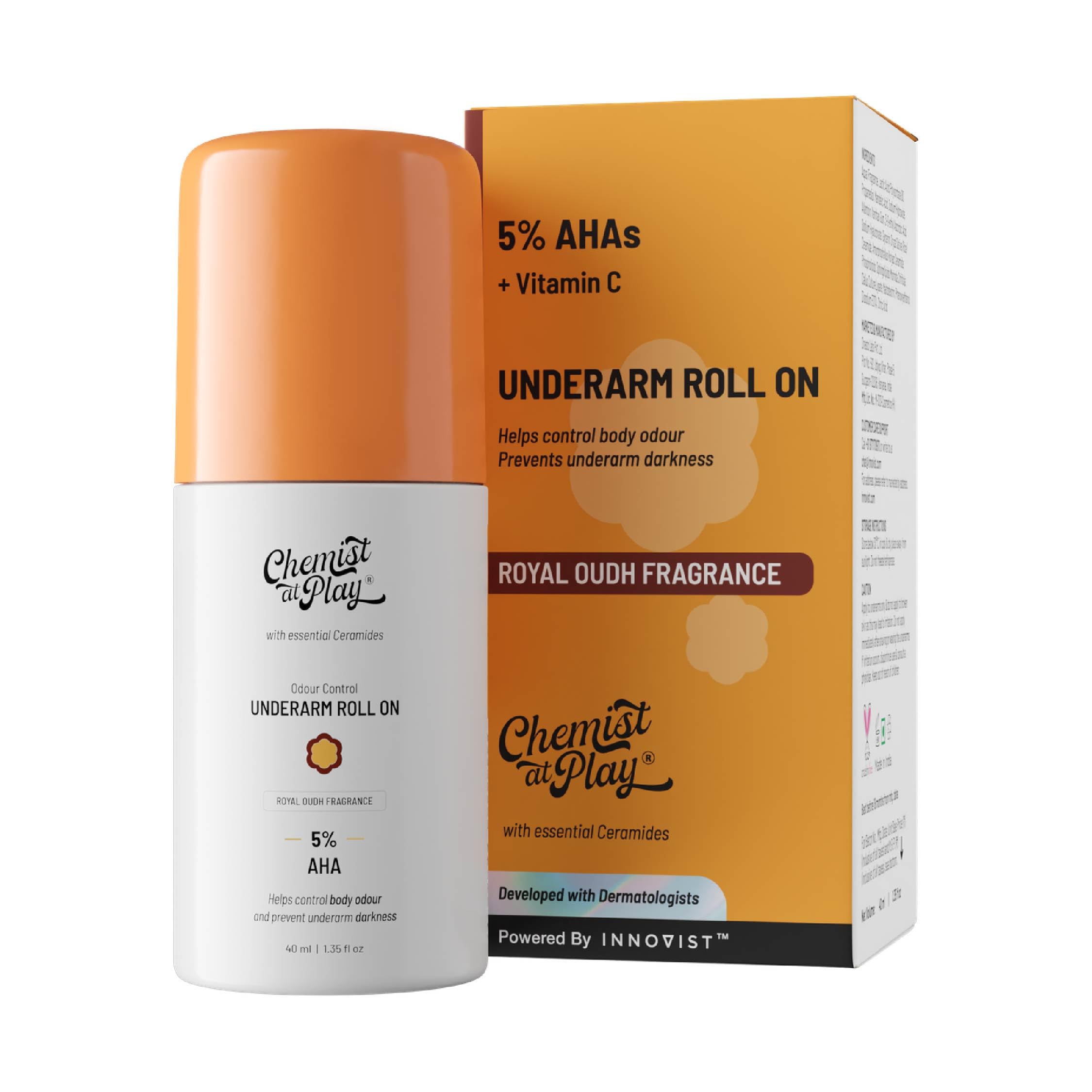 Chemist At Play Under Arm Roll-On-Oudh Fragrance-40ML